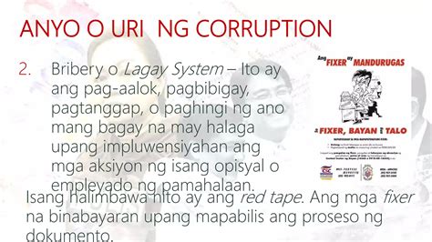 uri ng korapsyon|Ang Konsepto, Uri at Pamamaraan ng Graft And Corruption.